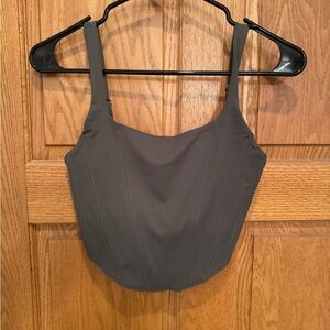 ReoRia Charcoal Crop Top